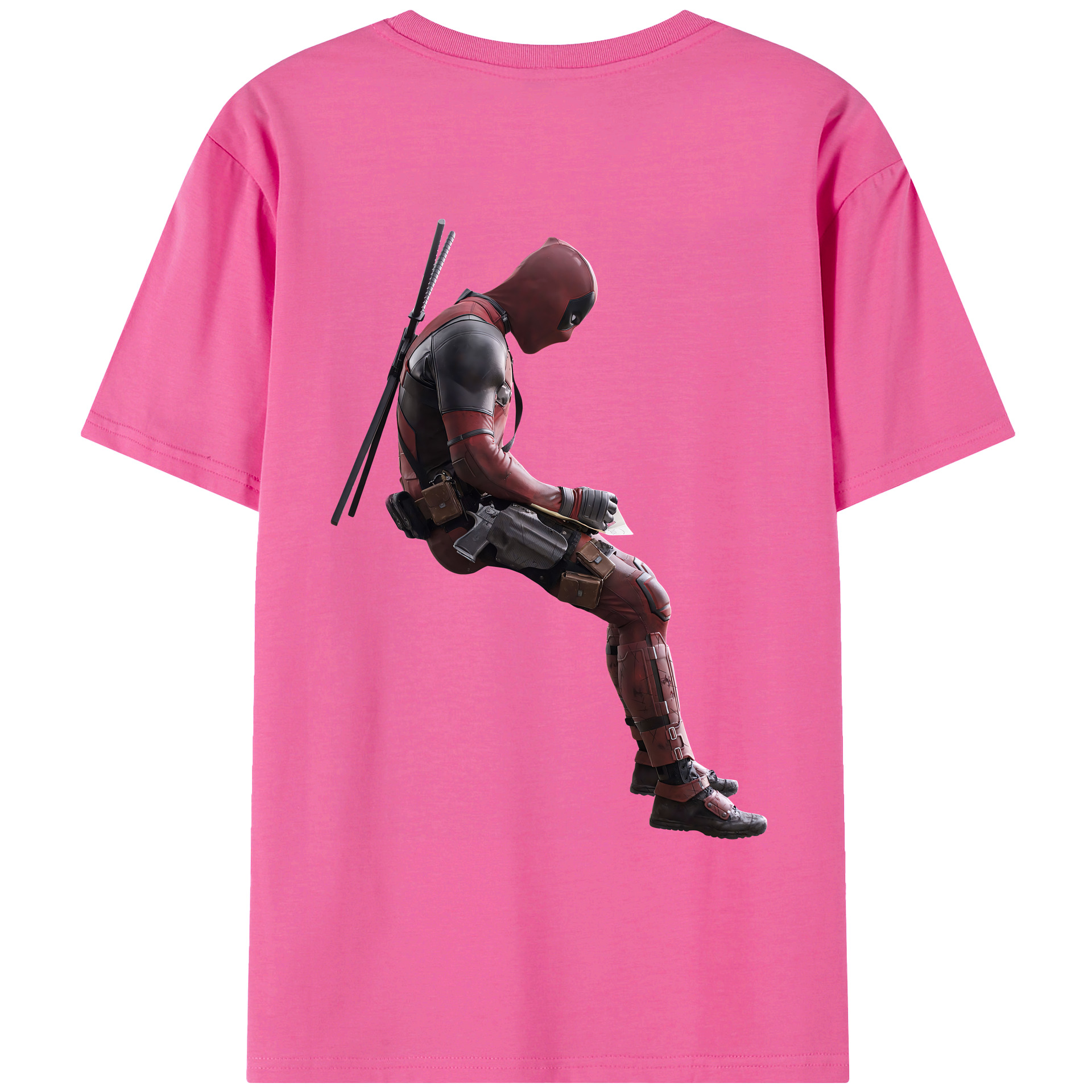 （画像用） Deadpool デッドプール レディース半袖Tシャツ(バックプリント)